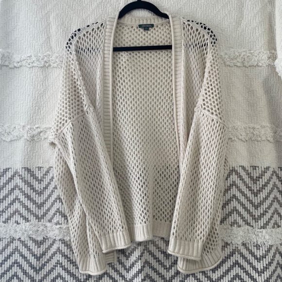 Target’s Wild Fable Size XS Open Stitch Cream Coloured Cardigan - Picture 4 of 5